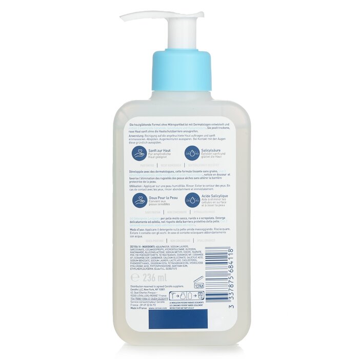 CeraVe CeraVe SA smoothing cleanser with salicylic acid for face and body 473ml/16oz
