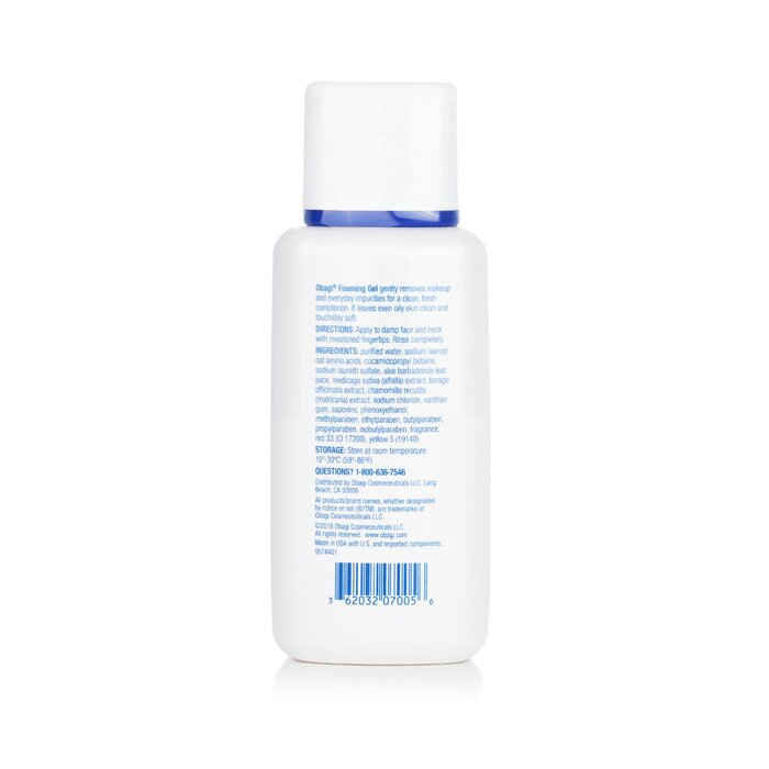 Obagi Obagi Nu-Derm foaming gel cleanser for normal to oily skin 198ml/6.7oz