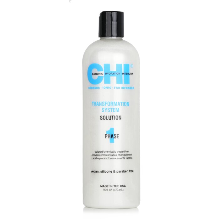 Chi Chi Transformation System Phase 1 Solution for colored and chemically treated hair 473ml/16oz