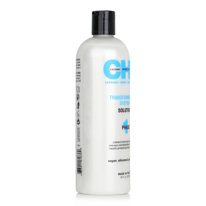 Chi Chi Transformation System Phase 1 Solution for colored and chemically treated hair 473ml/16oz