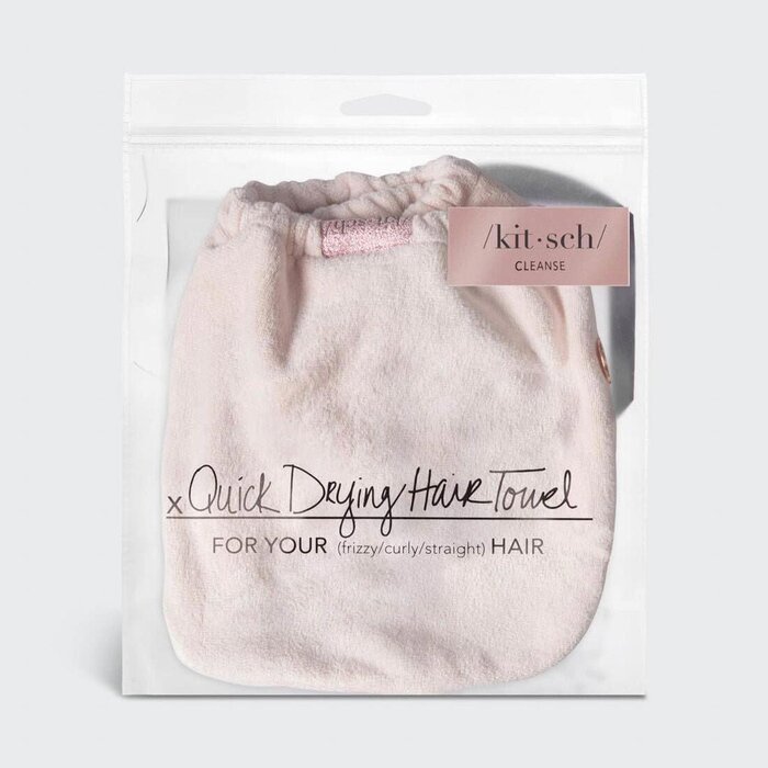 KITSCH microfiber quick dry hair towel - blush