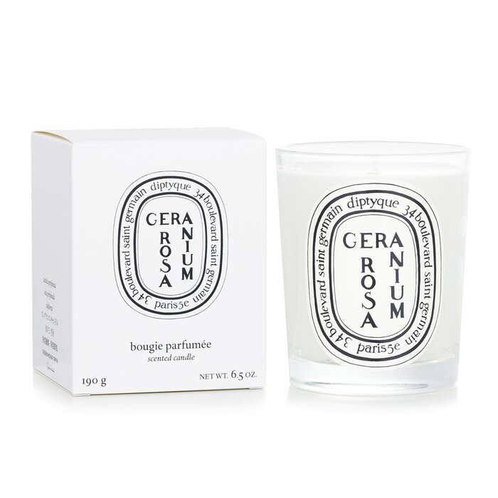 Diptyque Diptyque scented candle with rose geranium 190g/6.5oz