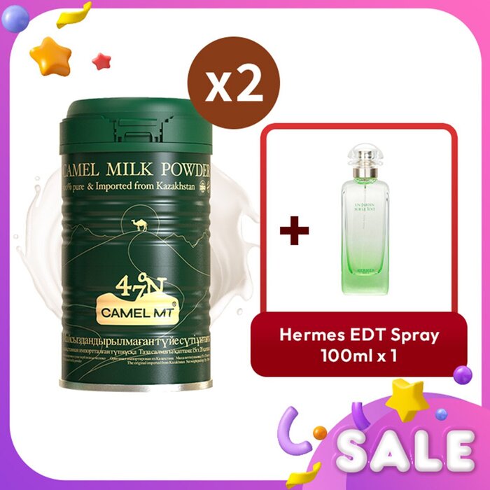 Hermes Camel Milk Powder and Un Jardin Sur Le Toit fragrance set, 3 pcs