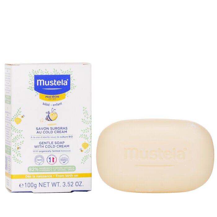 Mustela gentle soap with cold cream for face and body 100g/3.52oz