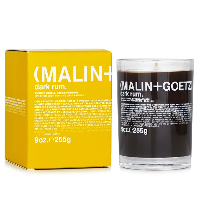 MALIN+GOETZ dark rum scented candle 260g/9oz