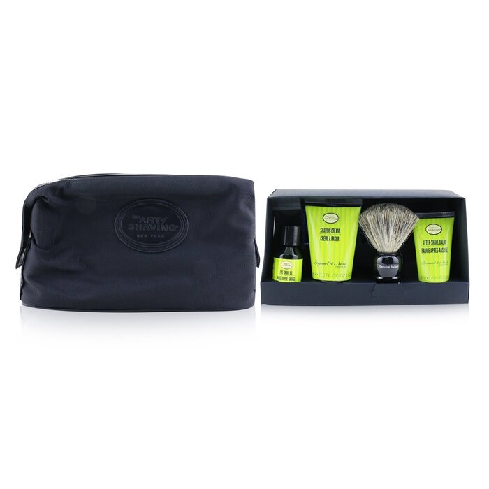 The Art of Shaving four elements of the perfect shave set with bag - bergamot & neroli 5pcs