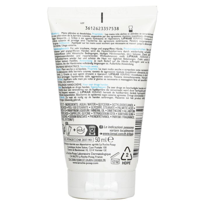 La Roche-Posay Lipikar Xerand hand repair cream for severely dry skin 50ml