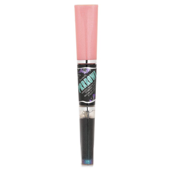 Benefit Prrrowl iridescent mascara topcoat and shimmering lip gloss