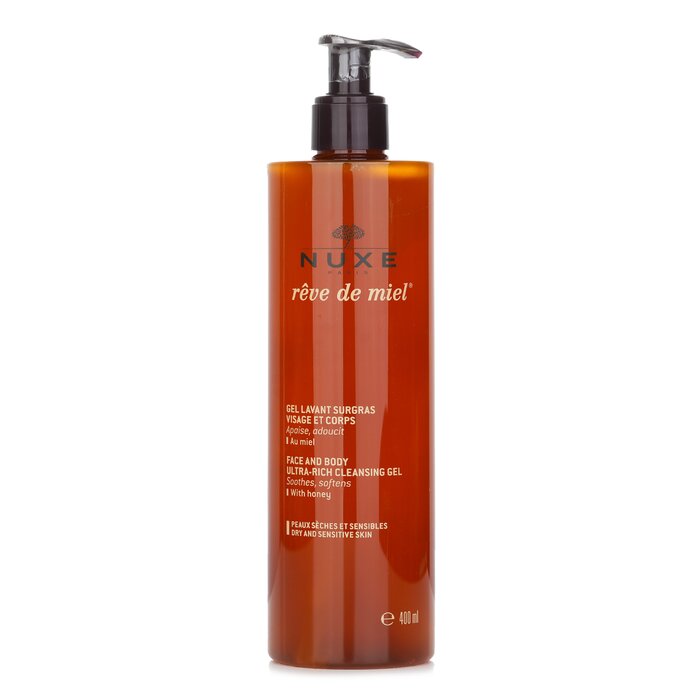 Nuxe Reve de Miel ultra-rich cleansing gel for face and body 400ml/13.5oz