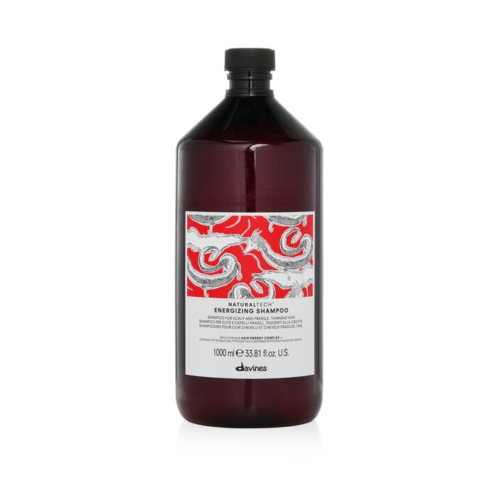 Davines Natural Tech energizing shampoo for fragile and thinning hair 1000ml/33.81oz