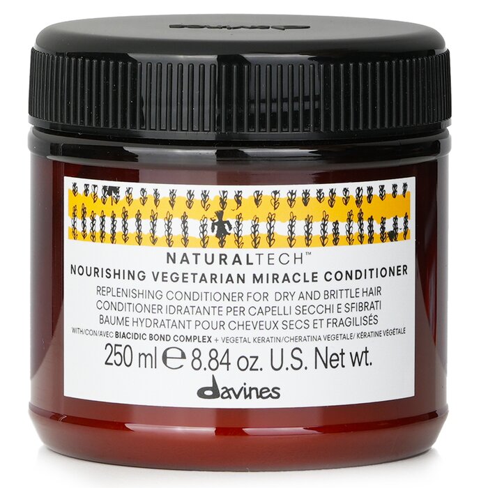 Davines Natural Tech nourishing vegetarian miracle conditioner for dry hair 250ml/8.84oz