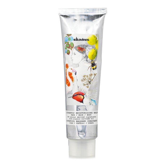 Davines authentic moisturizing balm 150ml/5.07oz for face, body, and hair with safflower and jojoba oils