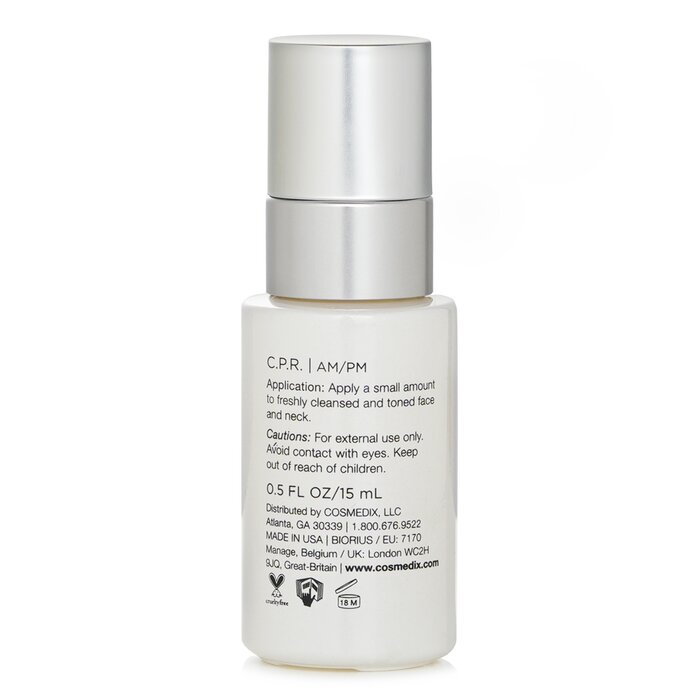 Cosmedix c.p.r. skin recovery serum for sensitive skin 15ml/0.5oz