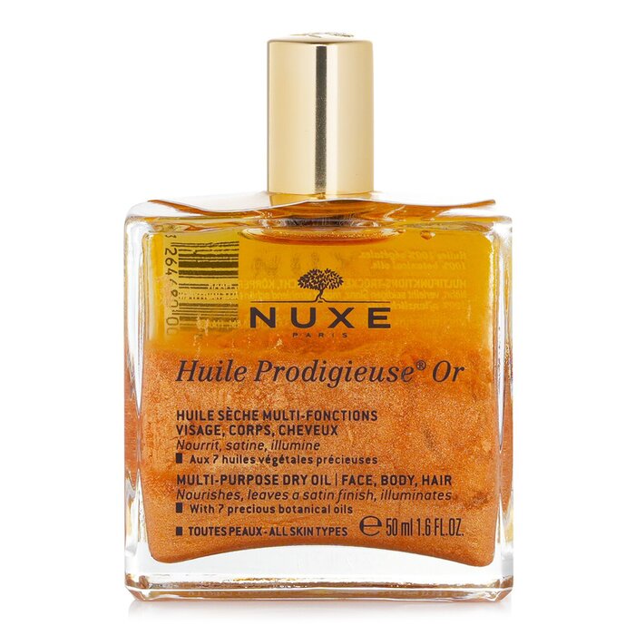 Nuxe Huile Prodigieuse Or multi-purpose dry oil for face, body, and hair 50ml/1.6oz