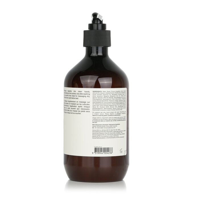 Aesop Reverence Aromatique hand balm 500ml