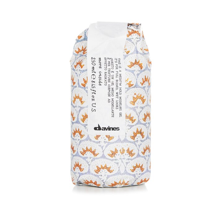 Davines More Inside medium hold modeling gel 250ml/8.45oz for full-bodied, wet looks
