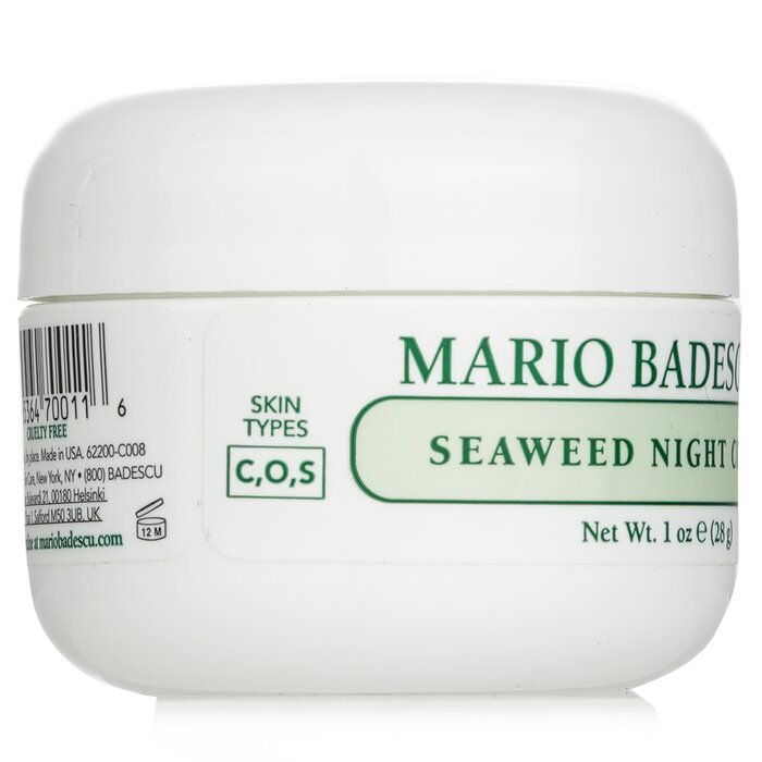 Mario Badescu seaweed night cream for combination, oily, and sensitive skin 29ml/1oz