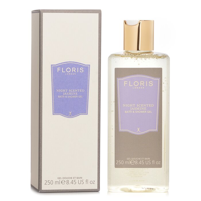 Floris Night Scented Jasmine Moisturising Bath & Shower Gel 250ml