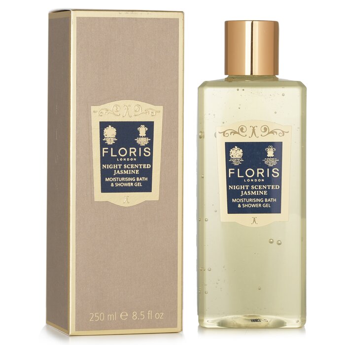 Floris Night Scented Jasmine Moisturising Bath & Shower Gel 250ml