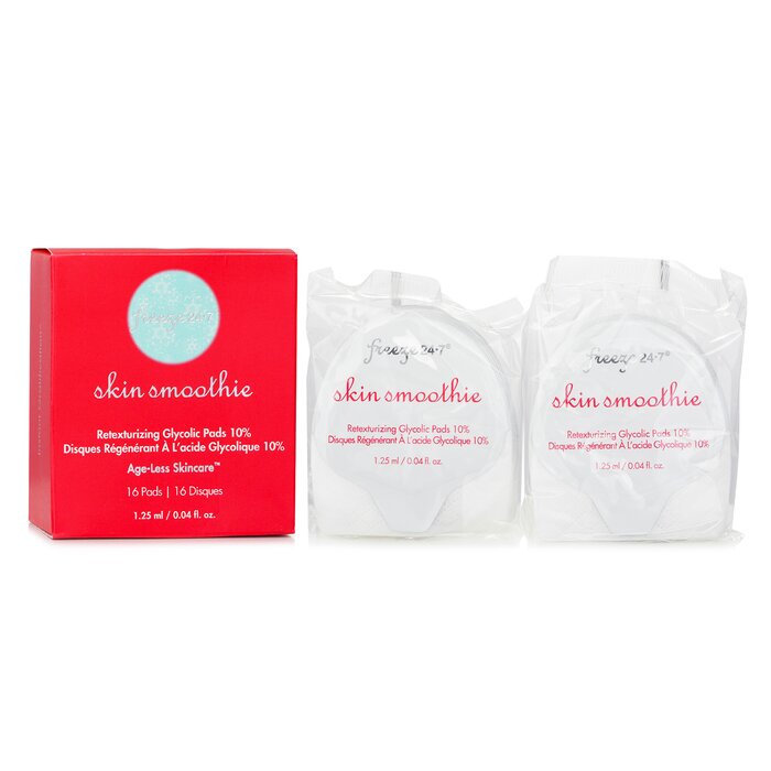 Freeze 24/7 retexturizing glycolic pads with 10% glycolic acid, 16 pads