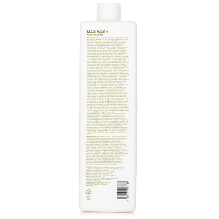 Kevin.Murphy Maxi.Wash detox shampoo for colored hair 1000ml/33.6oz