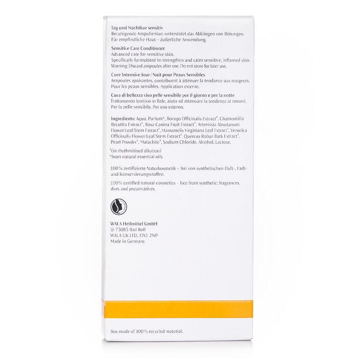 DR. Hauschka sensitive care conditioner for sensitive skin 10 ampules