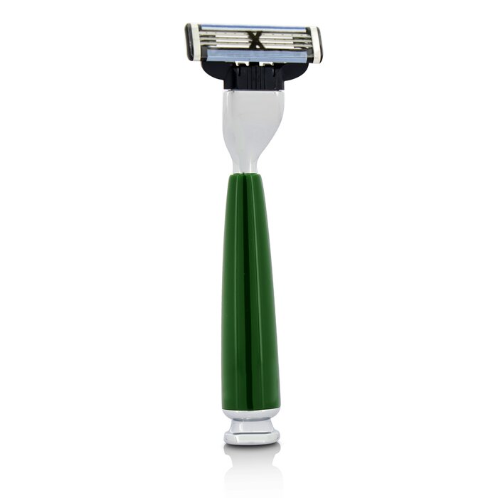 Neville razor with ergonomic handle and 3 blades