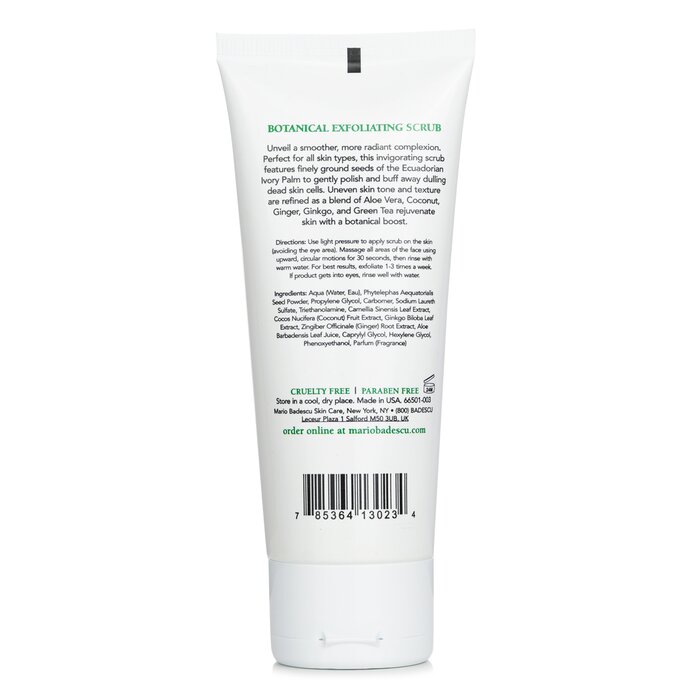 Mario Badescu botanical exfoliating scrub for all skin types 100ml/3.4oz