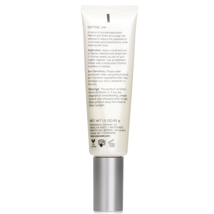 Cosmedix Define age-defying treatment with hydroxy acids and retinol 45g/1.5oz