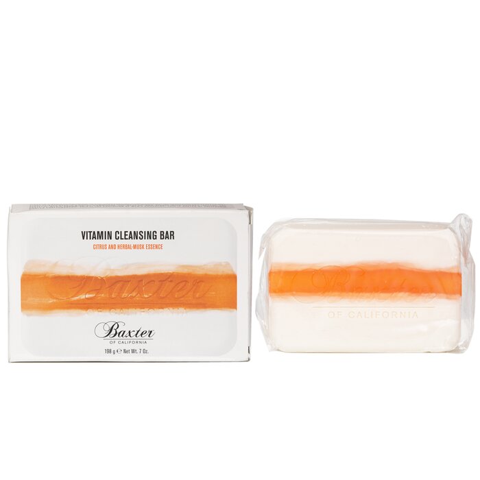 Baxter of California vitamin cleansing bar with citrus and herbal-musk essence 198g/7oz