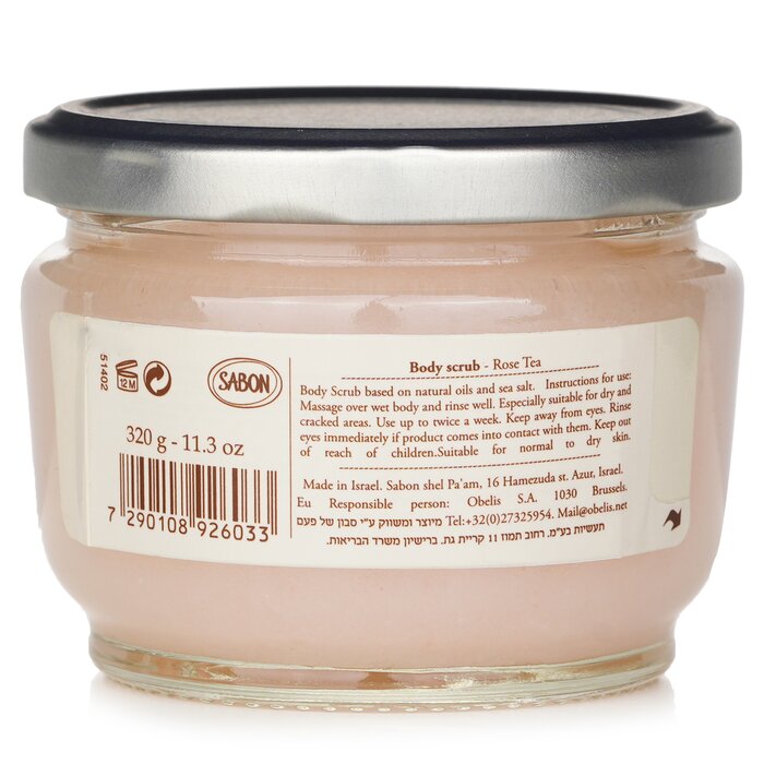 Sabon body scrub with rose tea 320g/11.3oz