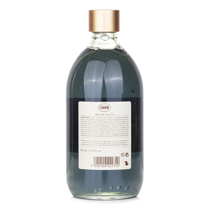 Sabon shower oil with kiwi mango 500ml/17.59oz
