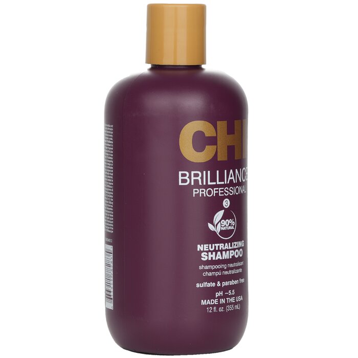 Chi Deep Brilliance Neutralizing Shampoo with olive oil and monoi, 355ml/12oz