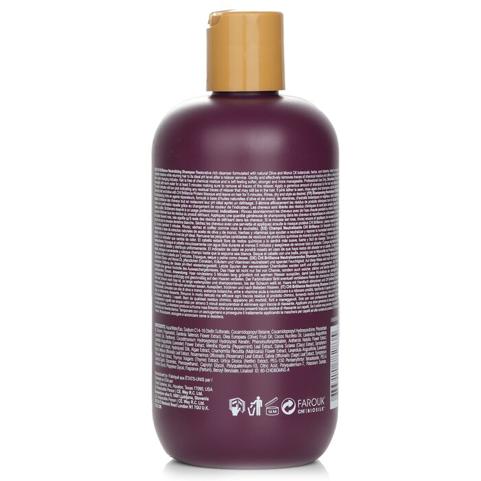 Chi Deep Brilliance Neutralizing Shampoo with olive oil and monoi, 355ml/12oz
