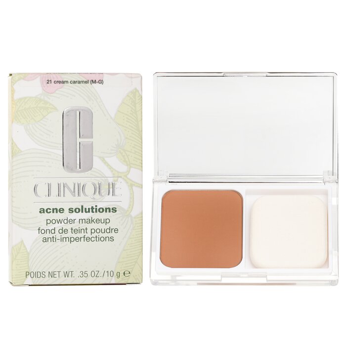 Clinique Acne Solutions Powder Makeup with medicated ingredients for acne-prone skin, #21 Cream Caramel, 10g/0.35oz