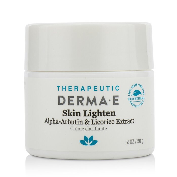 Derma E therapeutic skin lighten cream with alpha-arbutin for face and body 56g/2oz
