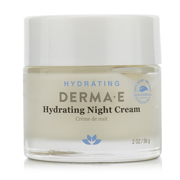 Derma E hydrating night cream with hyaluronic acid for dry skin 56g/2oz