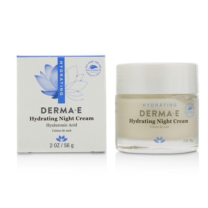Derma E hydrating night cream with hyaluronic acid for dry skin 56g/2oz