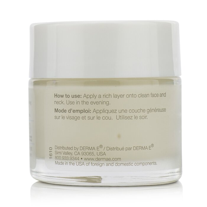 Derma E hydrating night cream with hyaluronic acid for dry skin 56g/2oz