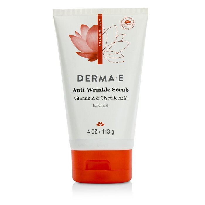 Derma E anti-wrinkle scrub with glycolic acid for face 113g/4oz