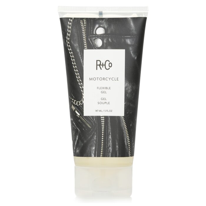 R+Co Motorcycle flexible gel 147ml/5oz with coconut oil and sunflower seed extract for all hair types