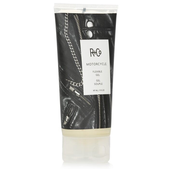 R+Co Motorcycle flexible gel 147ml/5oz with coconut oil and sunflower seed extract for all hair types