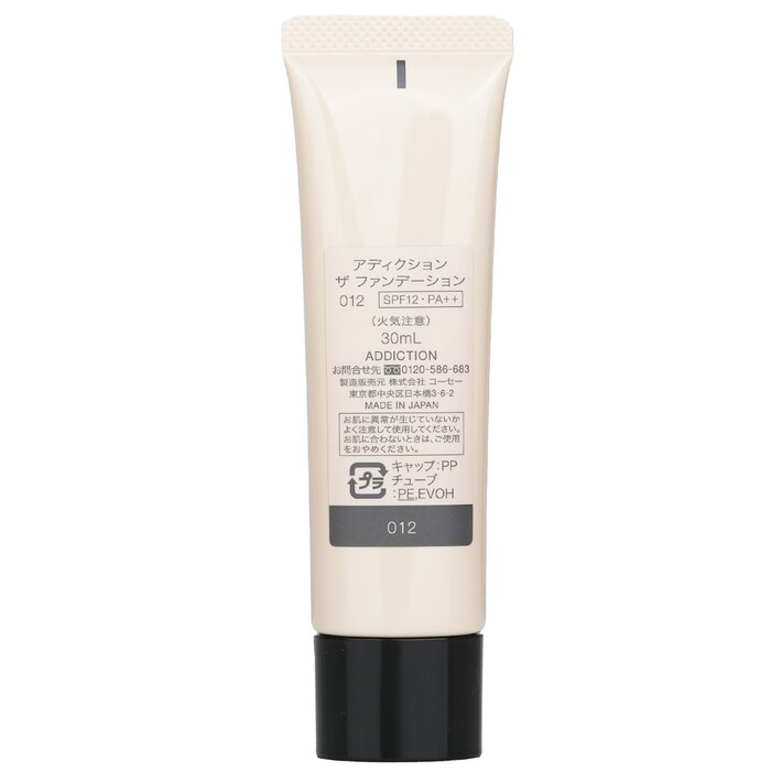 Addiction foundation SPF 12 for face - shade #012 (Sand) 30ml/1.1oz