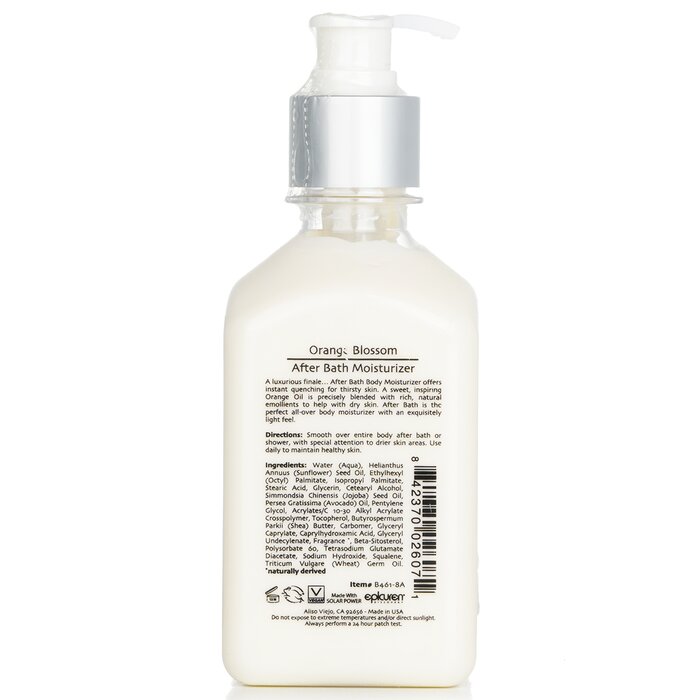 Epicuren after bath moisturizer with orange blossom 250ml/8oz