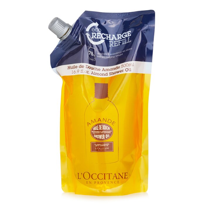 L'Occitane Almond cleansing and softening shower oil 500ml/16.9oz