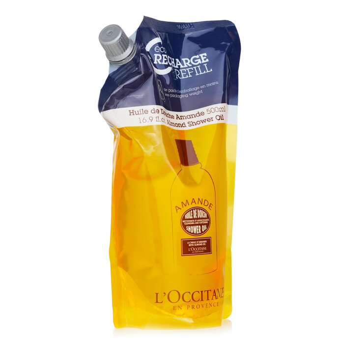 L'Occitane Almond cleansing and softening shower oil 500ml/16.9oz
