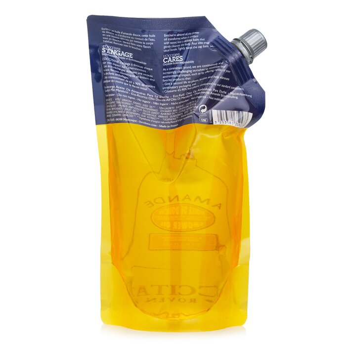 L'Occitane Almond cleansing and softening shower oil 500ml/16.9oz