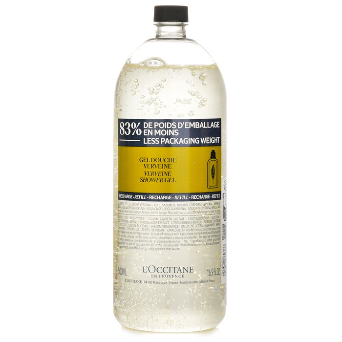 L'Occitane verbena shower gel eco-refill 500ml/16.9oz