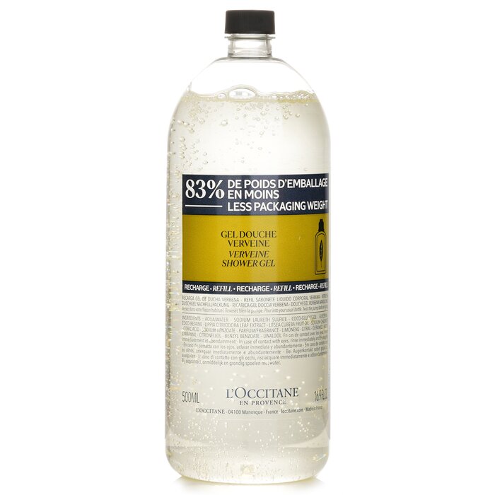 L'Occitane verbena shower gel eco-refill 500ml/16.9oz