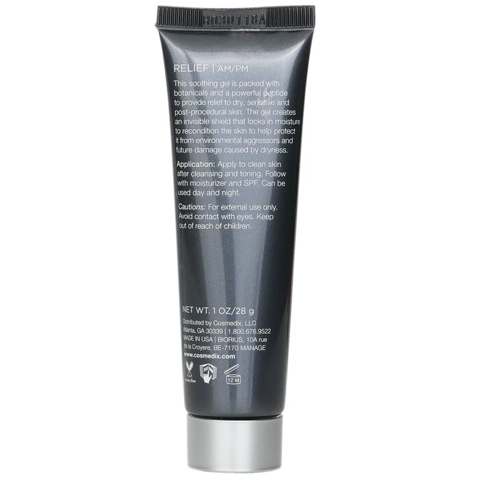 Cosmedix relief soothing peptide gel 28g/1oz
